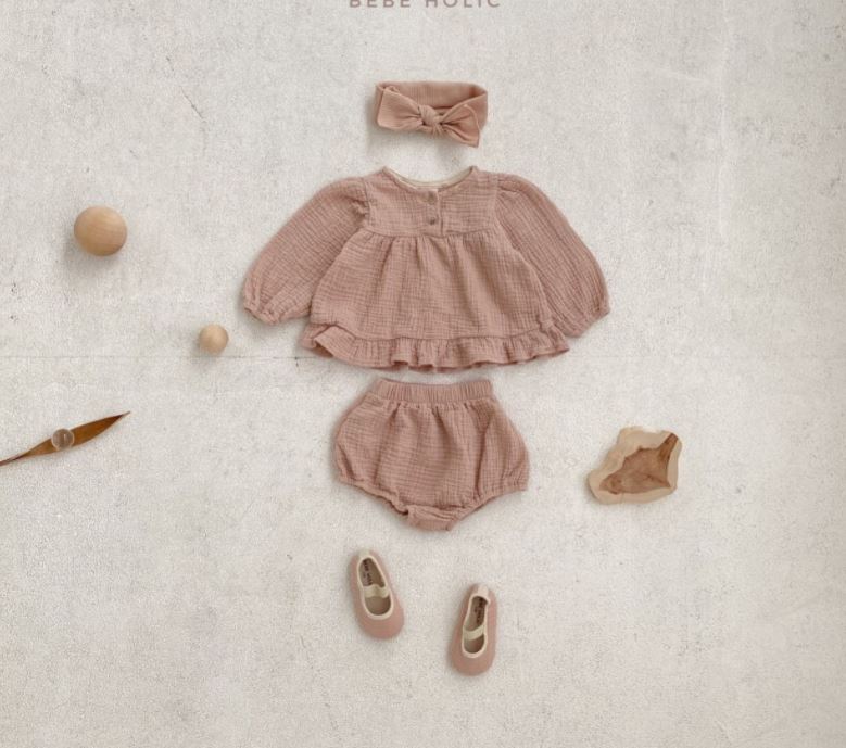 Two Button Blouse Bloomer Set