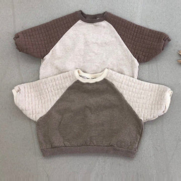 Quilted Raglan Pullover