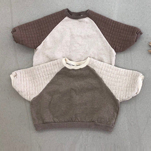 Quilted Raglan Pullover
