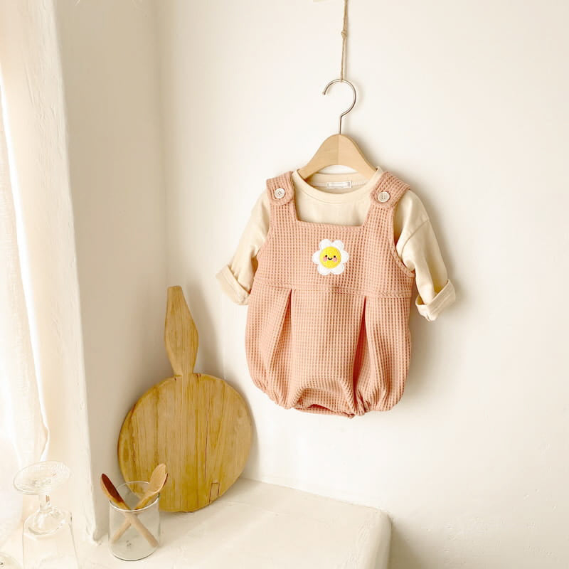Baby Flower Overall Tee Set