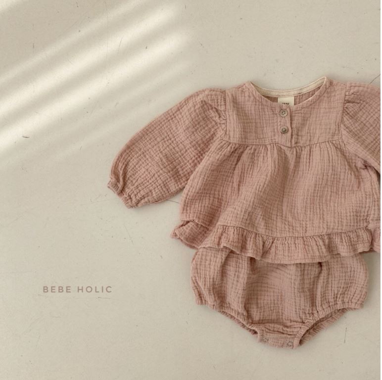 Two Button Blouse Bloomer Set