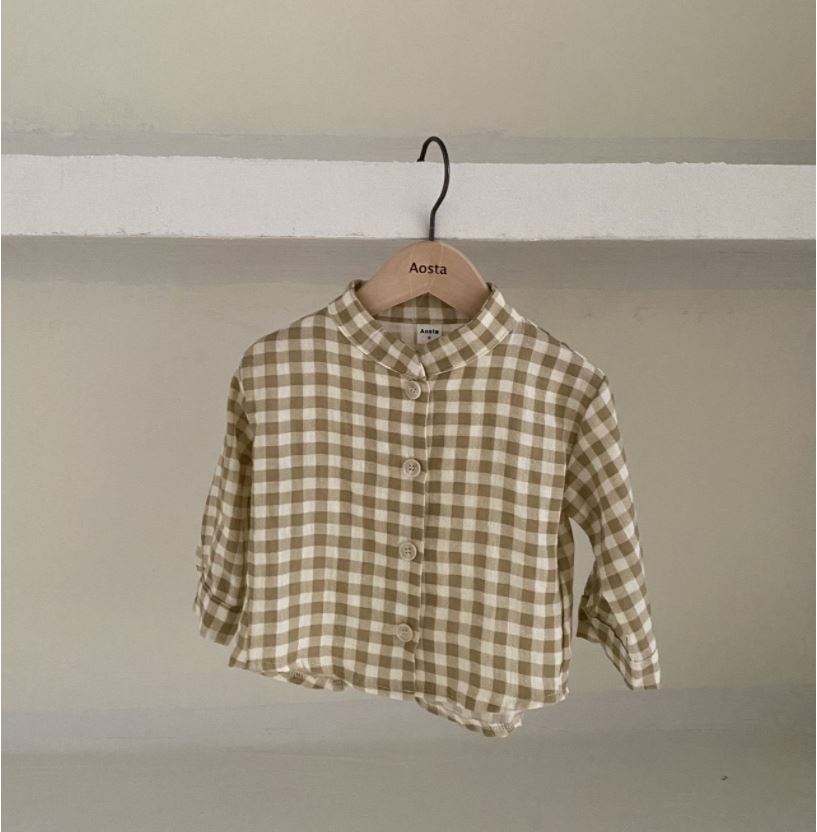 Gingham Button Down Shirt