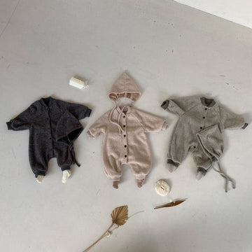 Button Bodysuit with Bonnet