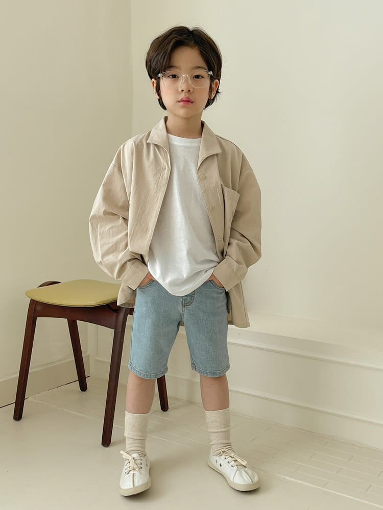 Demin Biker Shorts
