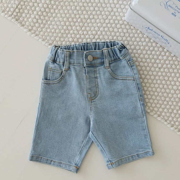 Demin Biker Shorts