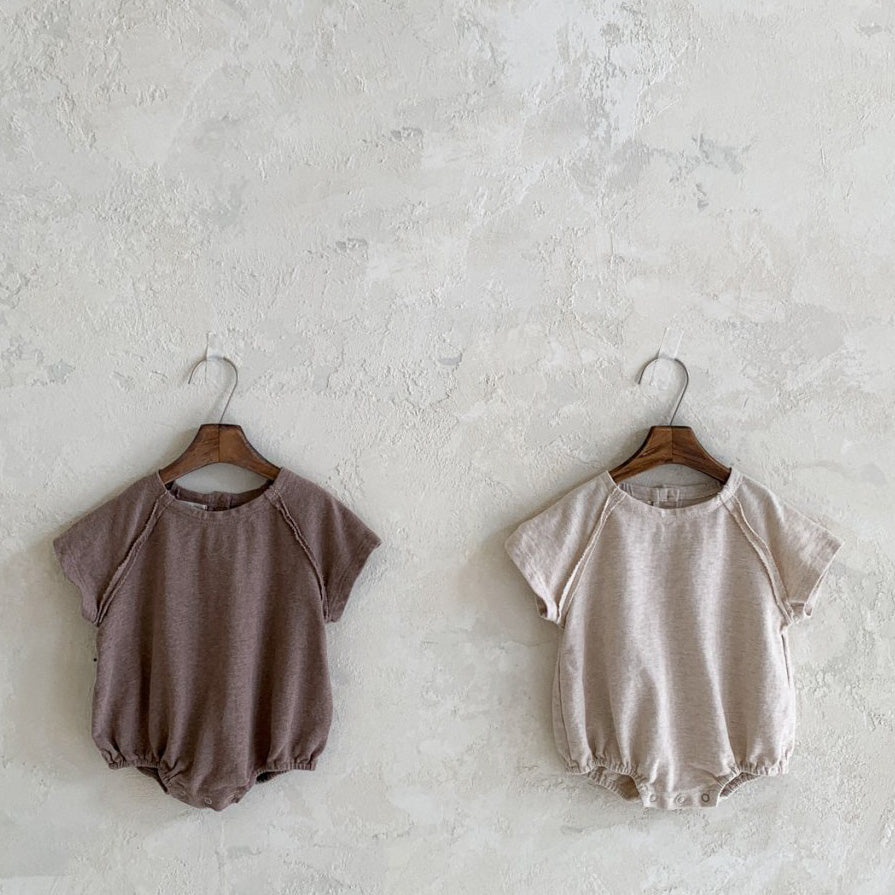 Almond Romper and Tee