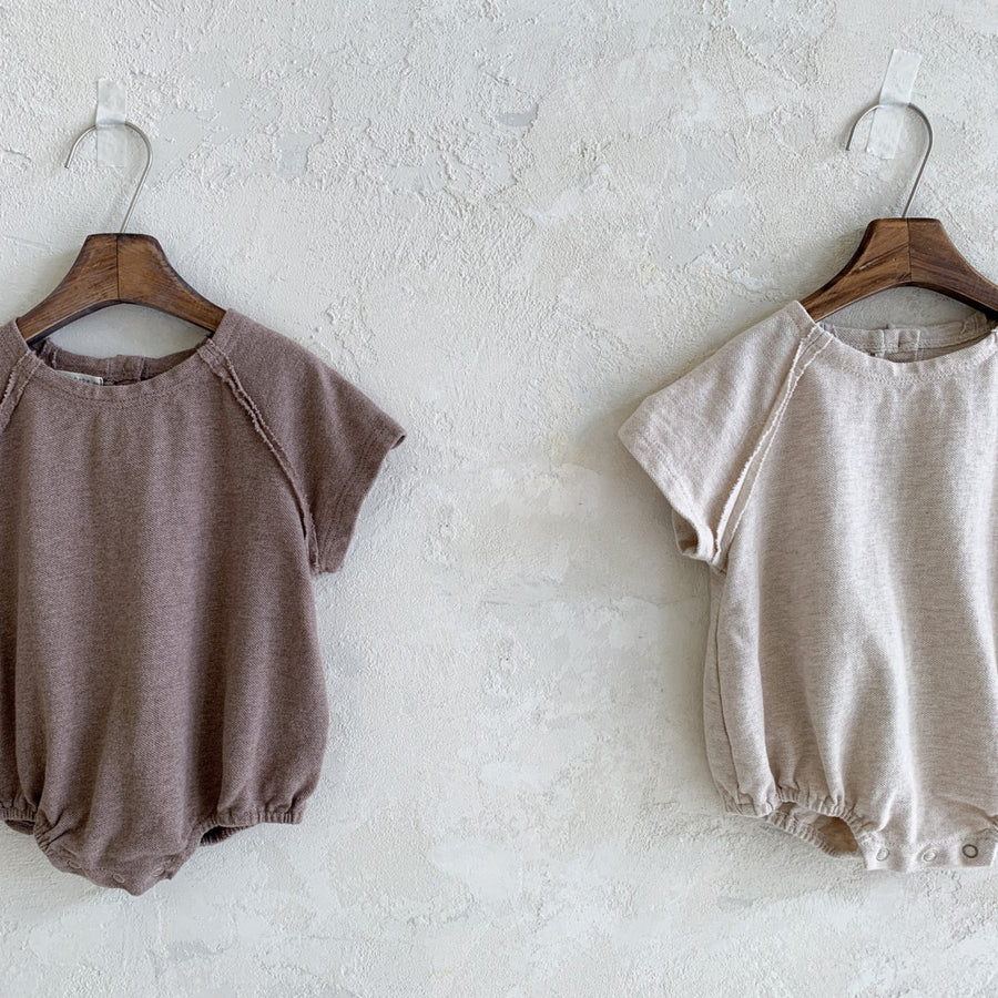 Almond Romper and Tee