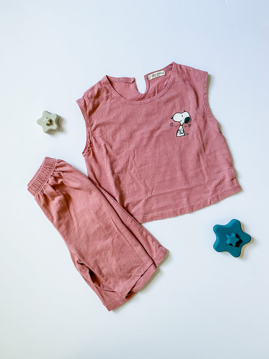 Snoopy Sleeveless Set