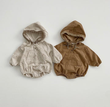 Bear Hooded Romper