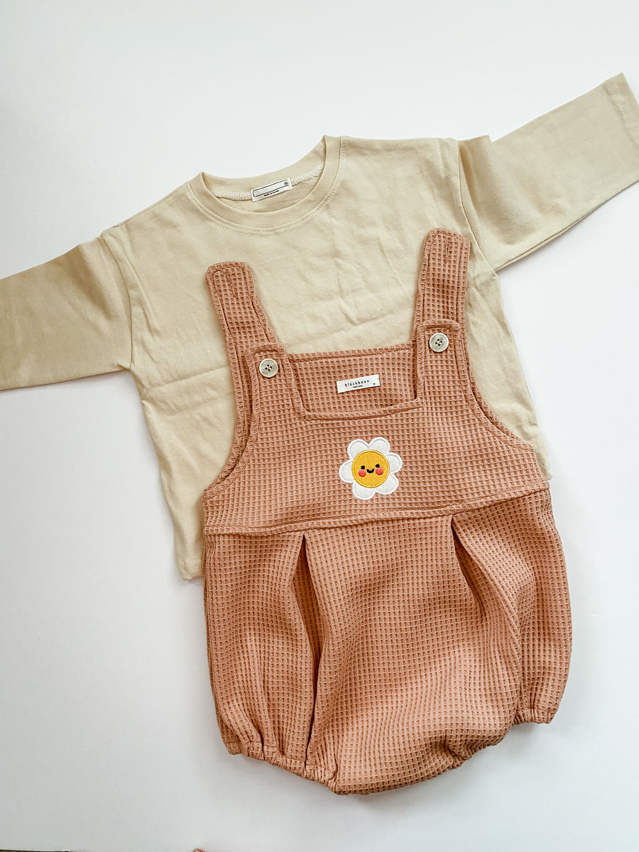 Baby Flower Overall Tee Set