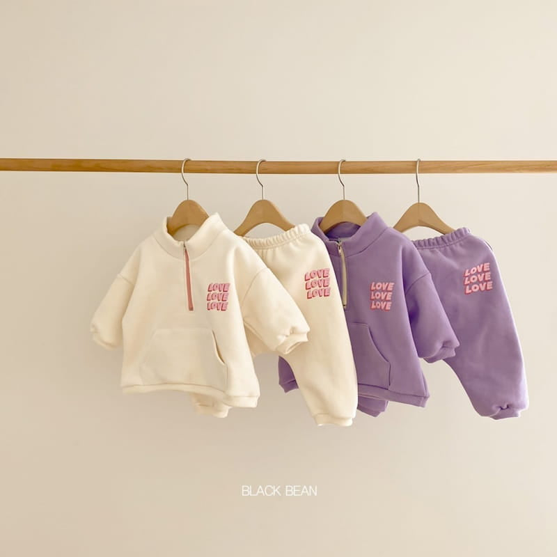 Love Half Zip Pullover Set