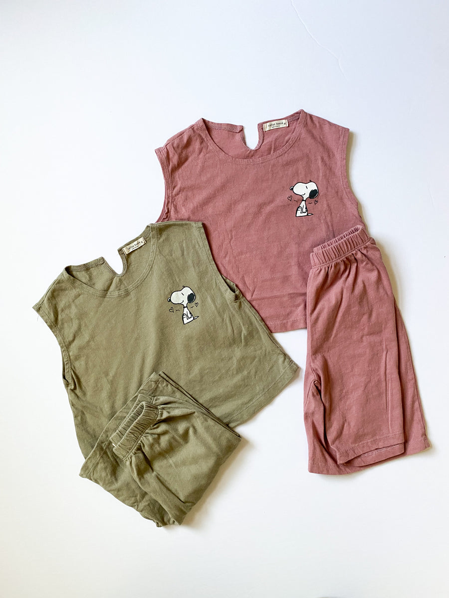 Snoopy Sleeveless Set