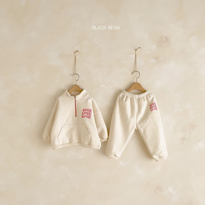 Love Half Zip Pullover Set