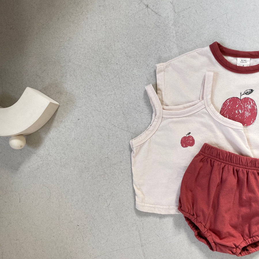 Baby Fruit Tee Tanktop Bloomer Set