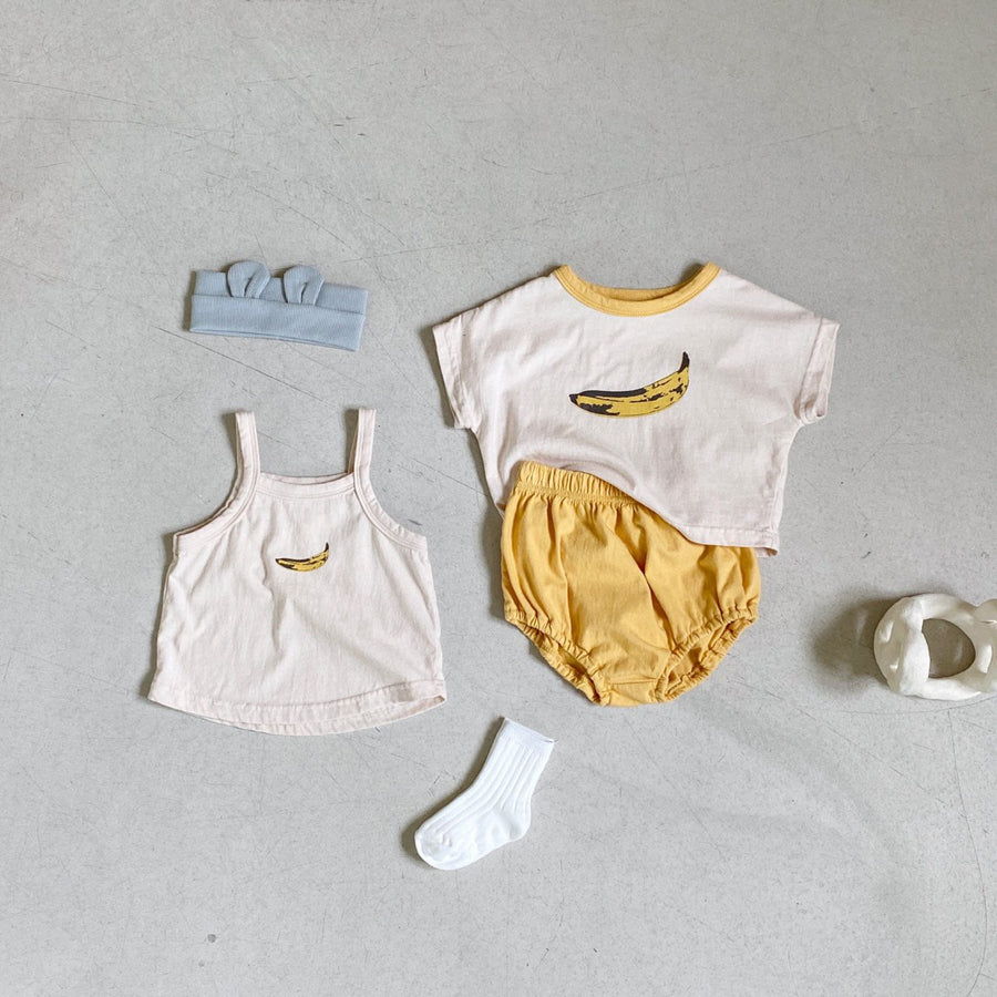 Baby Fruit Tee Tanktop Bloomer Set