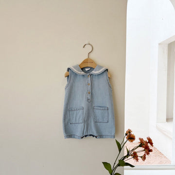 Denim Sailor Bodysuit