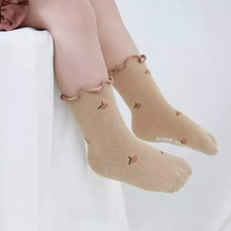 Frill Floral Socks