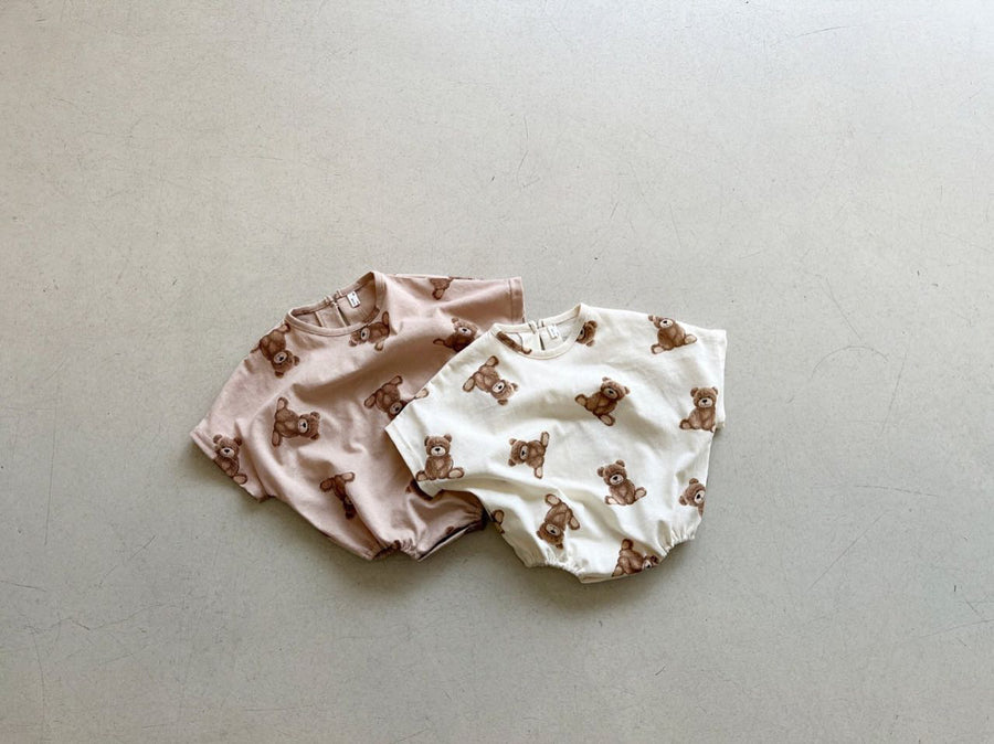 Bear Print Romper
