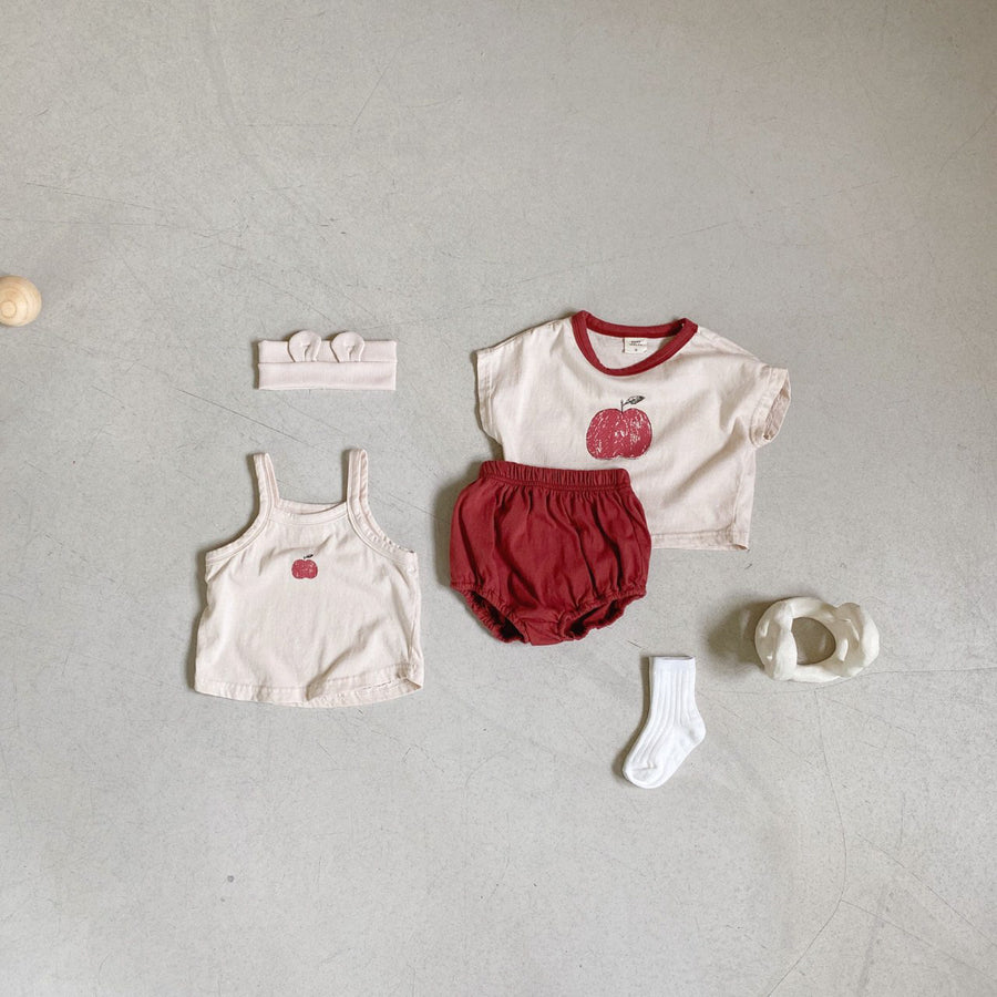 Baby Fruit Tee Tanktop Bloomer Set