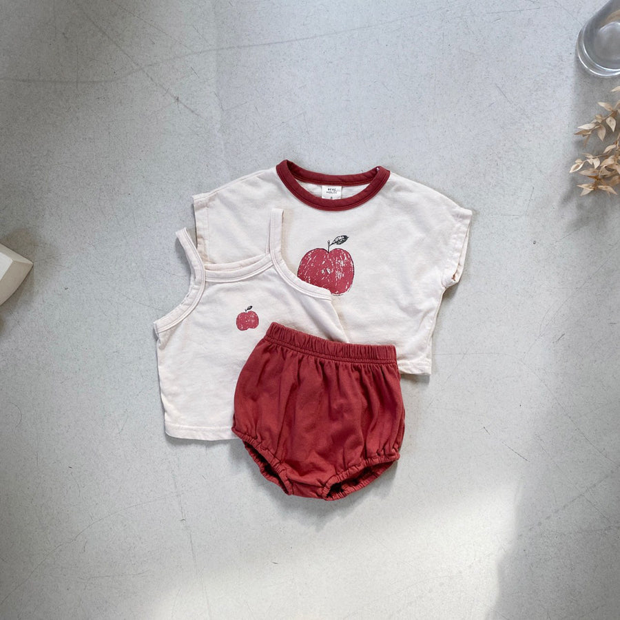 Baby Fruit Tee Tanktop Bloomer Set