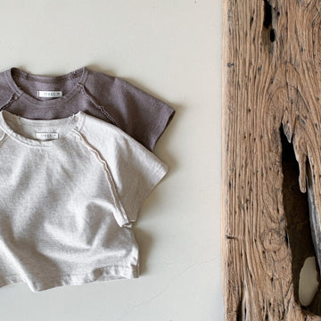 Almond Romper and Tee