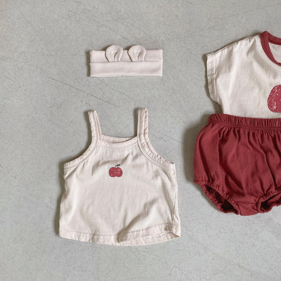 Baby Fruit Tee Tanktop Bloomer Set