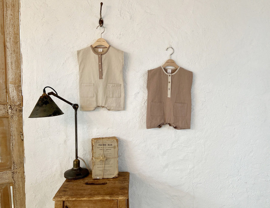 Baby Linen Bodysuit